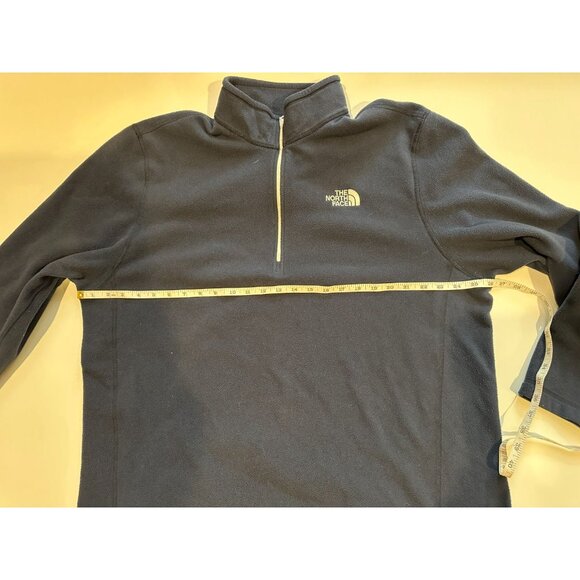 The North Face Men’s Sz XXL 2XL Navy Quarter Zip Fleece Pullover Sweatshirt - Picture 3 of 8